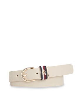 Tommy Hilfiger Tommy Hilfiger Pasek Damski Th Timeless Corp 2.5 AW0AW14940 Beżowy