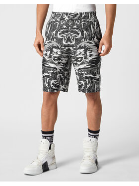 PHILIPP PLEIN PHILIPP PLEIN Szorty materiałowe 9643 Czarny Regular Fit