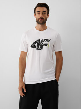4F 4F T-Shirt COMMERCIAL Biały Regular Fit