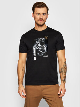 Les Hommes Les Hommes T-Shirt LLT216717P Μαύρο Regular Fit