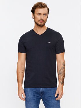 Gant Gant T-Shirt Shield 2003186 Czarny Slim Fit