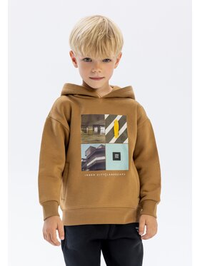 MINOTI MINOTI Bluza 19fleece71 Brązowy Regular Fit