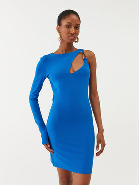 Patrizia Pepe Patrizia Pepe Koktejlové šaty 8A1213/J113-C966 Modrá Slim Fit