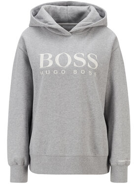 Boss Majica Dugih Rukava C_Edelight_Active 50457385 Siva Relaxed Fit