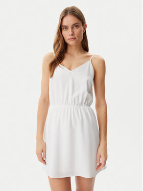Tommy Jeans Tommy Jeans Sommerkleid Essential DW0DW20613 Weiß Regular Fit