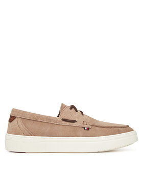 Tommy Hilfiger Tommy Hilfiger Półbuty Modern Light Hybrid Suede Boat S FM0FM05352 Brązowy