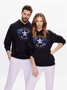 Converse Converse Pulóver Unisex Seasonal Chuck Patch 10024576-A01 Fekete Standard Fit