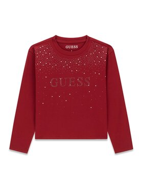 Guess Guess Bluse J6BI08 K5778 Rot Regular Fit