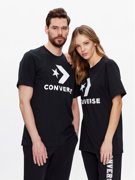 Converse Converse Marškinėliai Unisex Chuck Patch 10025458-A02 Juoda Standard Fit