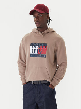 Tommy Jeans Tommy Jeans Mikina DM0DM22092 Hnedá Relaxed Fit