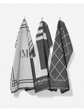 La Mania La Mania Komplet ścierek Imperial Szary