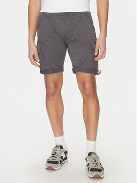 Alpha Industries Alpha Industries Bavlnené šortky AI.176203-684-32 Sivá Slim Fit