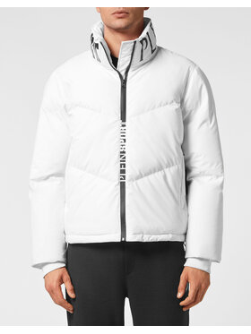 Plein Sport Plein Sport Vatovaná bunda 155 Bílá Regular Fit