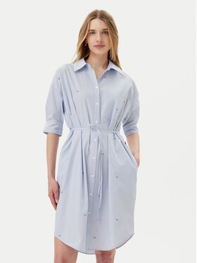 JOOP! Jeans JOOP! Jeans Rochie tip cămașă Dua 30046173 Albastru celest Relaxed Fit
