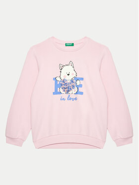 United Colors Of Benetton United Colors Of Benetton Felpa 3J68G10FU Rosa Regular Fit