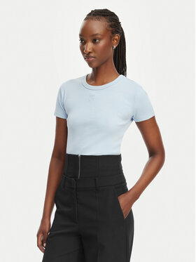 HUGO HUGO T-Shirt Delanor 50512000 Modrá Slim Fit