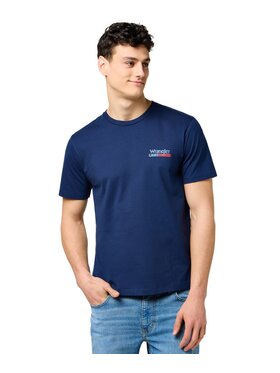 Wrangler Wrangler T-Shirt 112371410 Granatowy Regular Fit