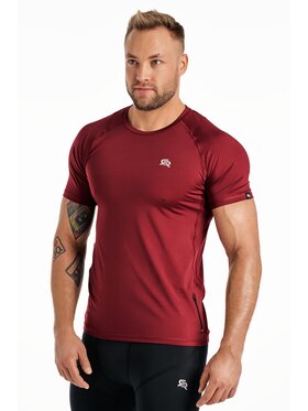 ROUGH RADICAL ROUGH RADICAL Koszulka techniczna VITAL ZIP Bordowy Slim Fit