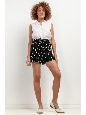 Tessita Tessita Szorty materiałowe SPODENKI_T411_5_XL Fioletowy Relaxed Fit