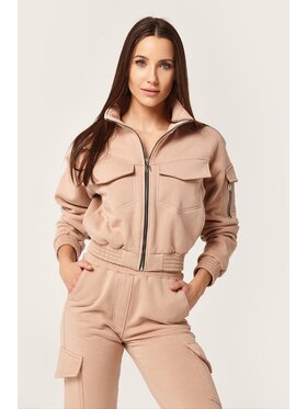 MANDRAGORA MANDRAGORA Felpa Cargo Beige Regular Fit