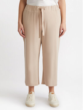 Fiorella Rubino Fiorella Rubino Pantaloni di tessuto P989L002061N002 Écru Cropp Fit