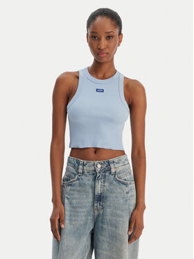 HUGO HUGO Top Baby 50511450 Svetlo modra Slim Fit