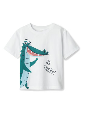 NAME IT NAME IT T-shirt Helge 13238145 Bianco Regular Fit