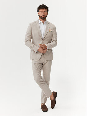 Evenemen Evenemen Garnitur Passa Beżowy Slim Fit