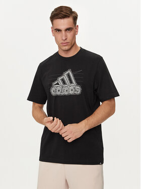 adidas adidas T-shirt Growth Badge Graphic IN6258 Crna Regular Fit