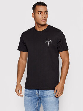 Trussardi Trussardi T-Shirt Logo 52T00593 Czarny Regular Fit