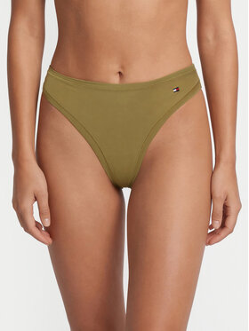 Tommy Hilfiger Tommy Hilfiger Stringové nohavičky UW0UW06046 Kaki