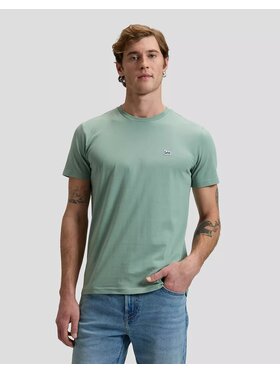Lee Lee T-Shirt SS PATCH LOGO TEE Zielony Regular Fit