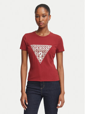 Guess Guess Tricou W6BI61 K7948 Vișiniu Regular Fit