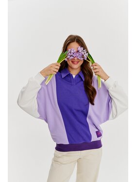 NAOKO NAOKO Mikina Mystic Plum Fialová Regular Fit