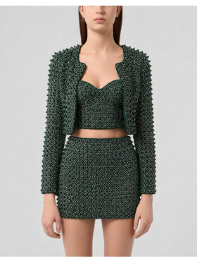PHILIPP PLEIN PHILIPP PLEIN Coprispalle 32206 Verde Fitted Fit