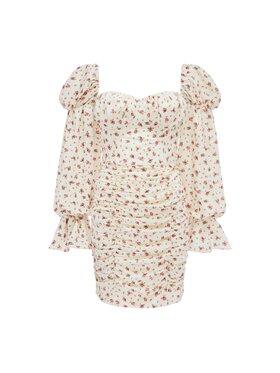La Mania La Mania Abito da cocktail MARISOLE 2 Beige Classic Fit