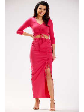 Infinite You Infinite You Spódnica M305 Fioletowy Basic Fit