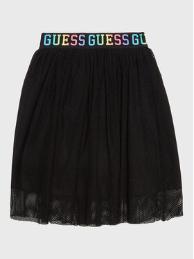 Guess Guess Trapézová sukňa J3RD10 KACZ0 Čierna Regular Fit