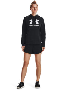 Under Armour Športne Kratke Hlače Rival Fleece Short 1376257 Črna Regular Fit