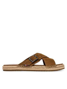Tommy Hilfiger Tommy Hilfiger Espadrilles Buckle Flexible Sandals FM0FM05772 Barna