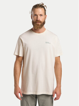 Jack Wolfskin Jack Wolfskin Tricou Essential 1808382 Écru Regular Fit