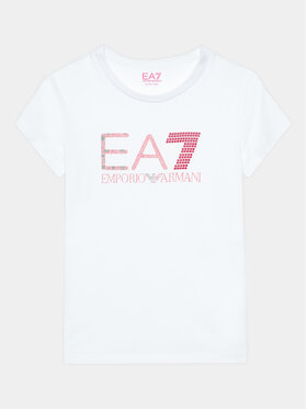 EA7 Emporio Armani EA7 Emporio Armani T-Shirt 6RFT15 FJ2HZ 1100 Biały Regular Fit