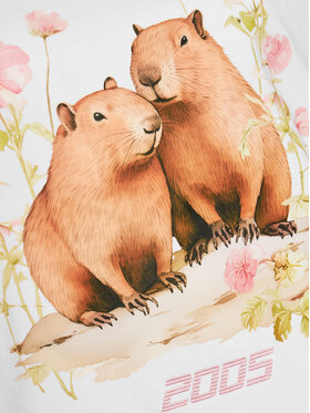 2005 T-shirt Unisex Capybaras Love Bijela Regular Fit