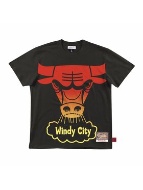 Mitchell & Ness Mitchell & Ness T-Shirt NBA Logo Chicago Bulls Czarny Standard Fit
