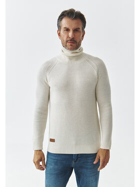 TATUUM TATUUM Sweter PABLO Kremowy Classic Fit