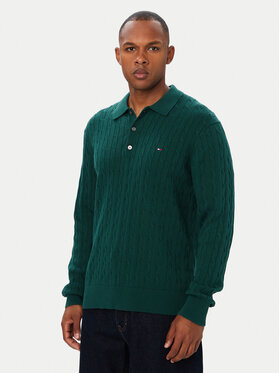 Tommy Hilfiger Tommy Hilfiger Sveter Classic MW0MW41955 Tmavo zelená Regular Fit