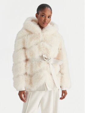 YES LONDON YES LONDON Futro LC/2077ECO Écru Regular Fit