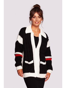 BeWear BeWear Sweter BK094 Czarny Modern Fit