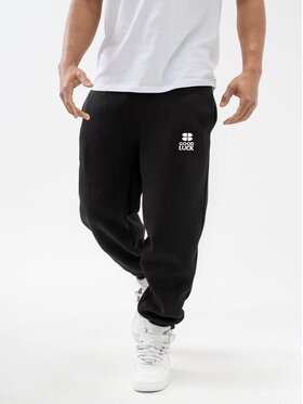 Good Luck Good Luck Spodnie dresowe Wygodne po domu spacer do auta 129939 Czarny Regular Fit