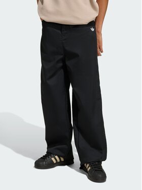 adidas adidas Spodnie materiałowe 158995 Czarny Loose Fit